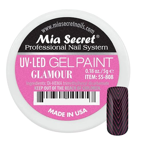 Mia Secret Professional Nail System UV/LED Gel Paint - 5 grams (Glamour) Beauty & Personal Care Mia Secret