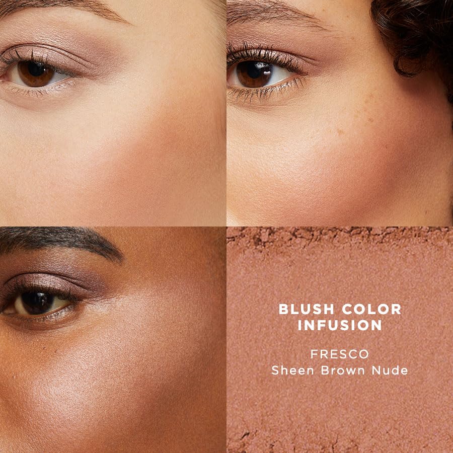 Laura Mercier Blush Color Infusion: Sheer Pressed Powder Blush for Cheeks, Buildable Formula, 10HR Wear, Long Lasting Color, Matte and Shimmer