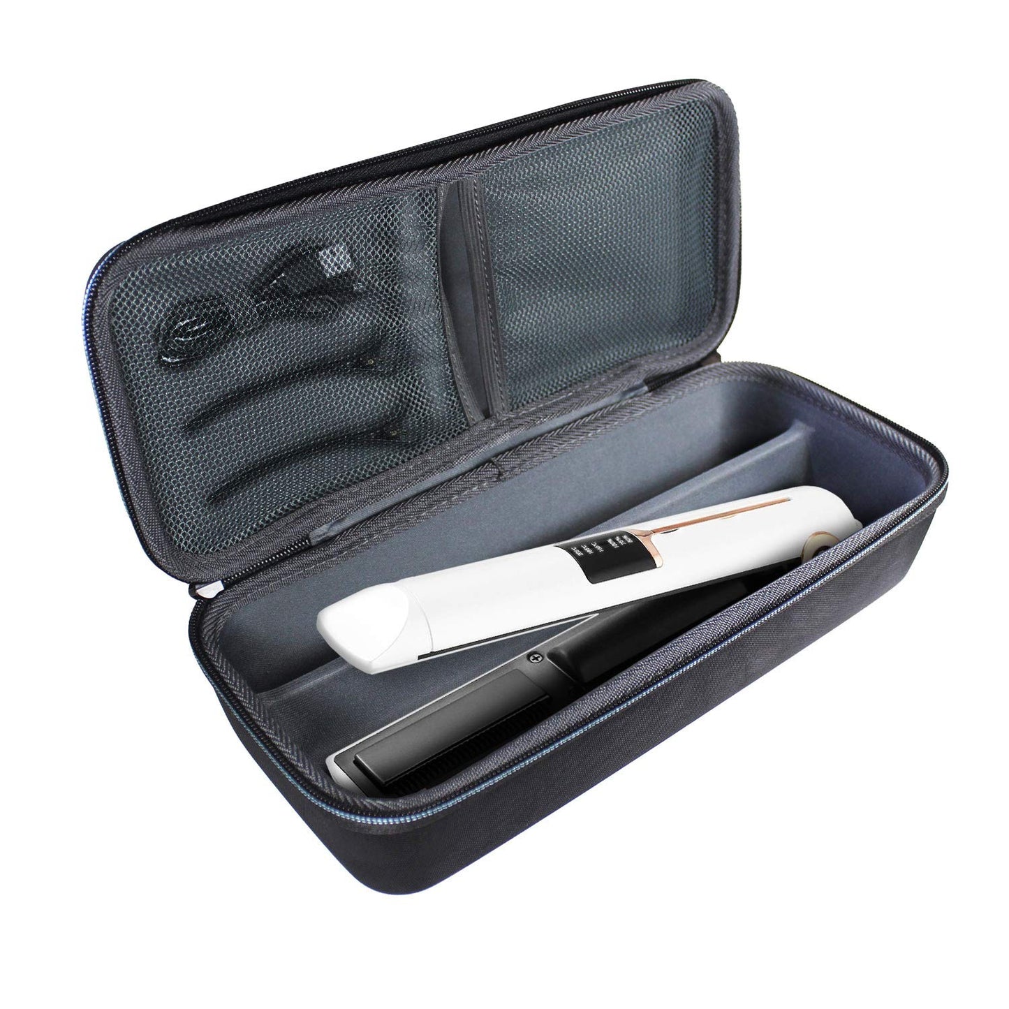 TUDIA EVA Empty Travel EVA Case Compatible with Remington Shine Therapy 1, ANNLARY, Conair Double Ceramic Flat Iron, L'ANGE Mini Travel Size Hair