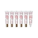 Ruby Kisses Broadway Vita-Lip Clear Lip Gloss (Peach 6 Pack), Ultra-Hydrating & Soothing Formula with Vitamin Oils, High-Shine Non-Sticky Finish