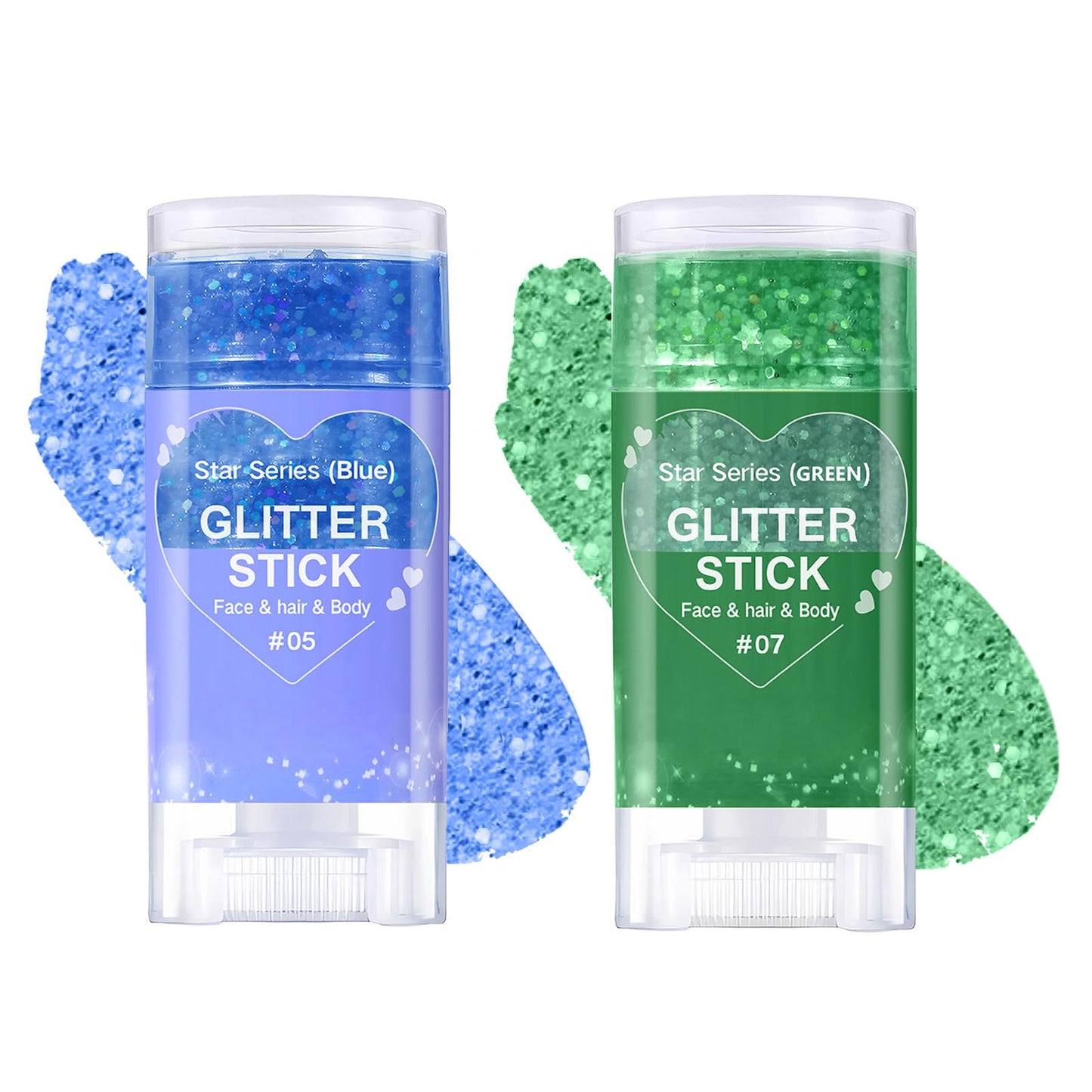 Body Glitter Stick,Mardi Gras Accessories,Sparkling Face Hair Glitter,Mermaid Sequins Chunky Glitter Face Paint,Singer Concert Outfit Festival Rave