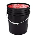 Handy Art UV Neon Event Paint, Red, 5 Gallon Bucket, Blacklight Glow Paint for Parties, Raves, Festivals, Splash Painting, Washable Easy Clean Up