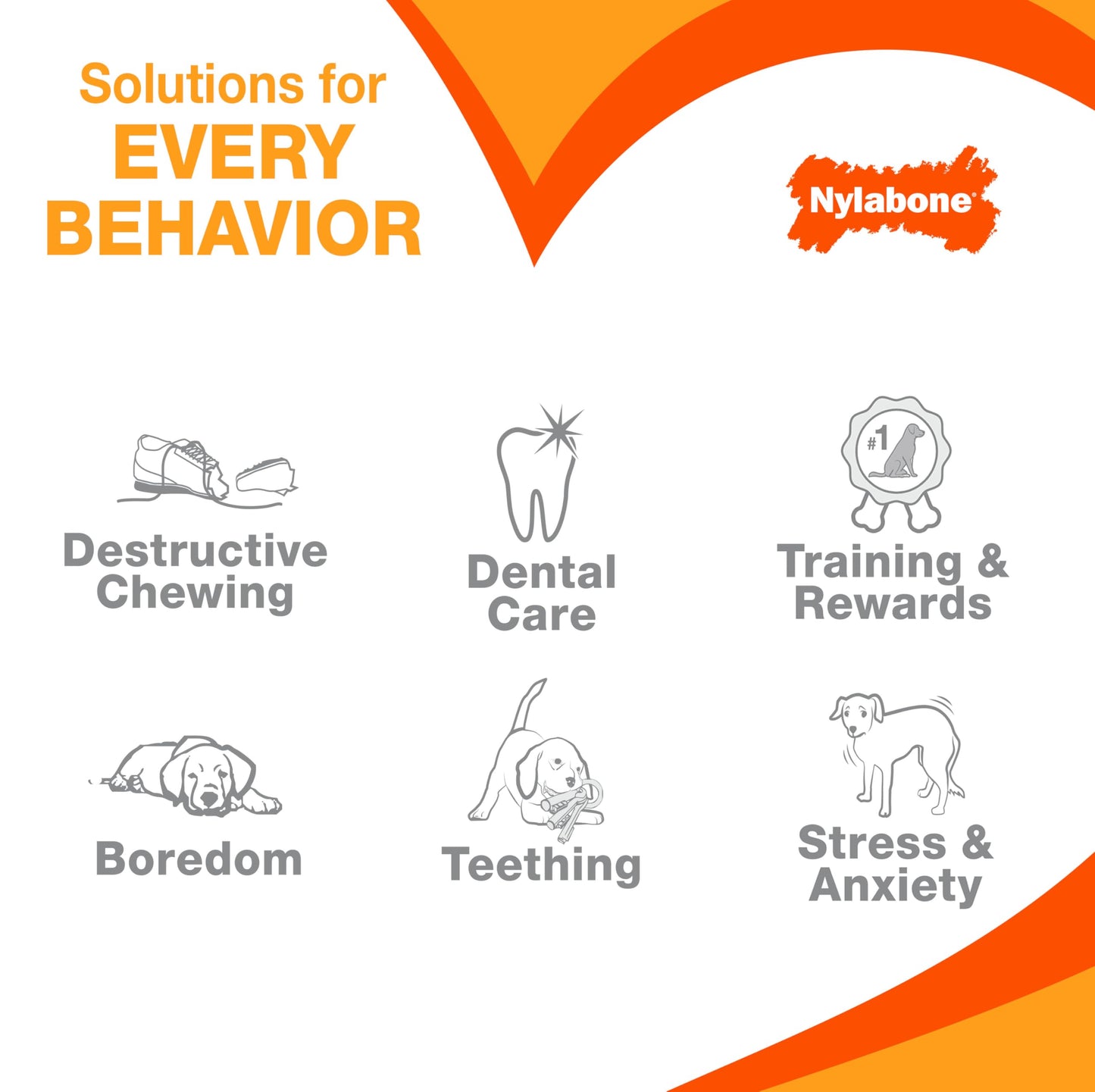 Nylabone Moderate Flexi Chew Bones – Peanut Butter & Bacon Flavor, XX-Small/Tiny Dogs, 2 Count