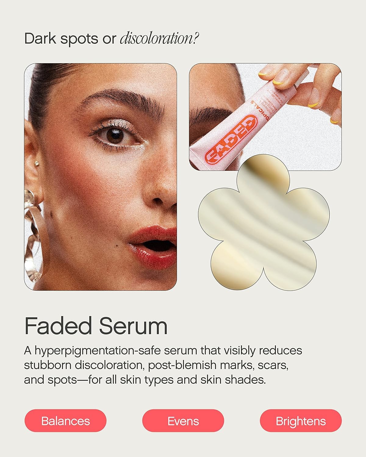 Topicals Faded Brightening and Clearing Serum | Reduces Discoloration, Post-Blemish Marks, Scars and Spots | Contains Kojic Acid and Niacinamide | Beauty and Personal Care Topicals