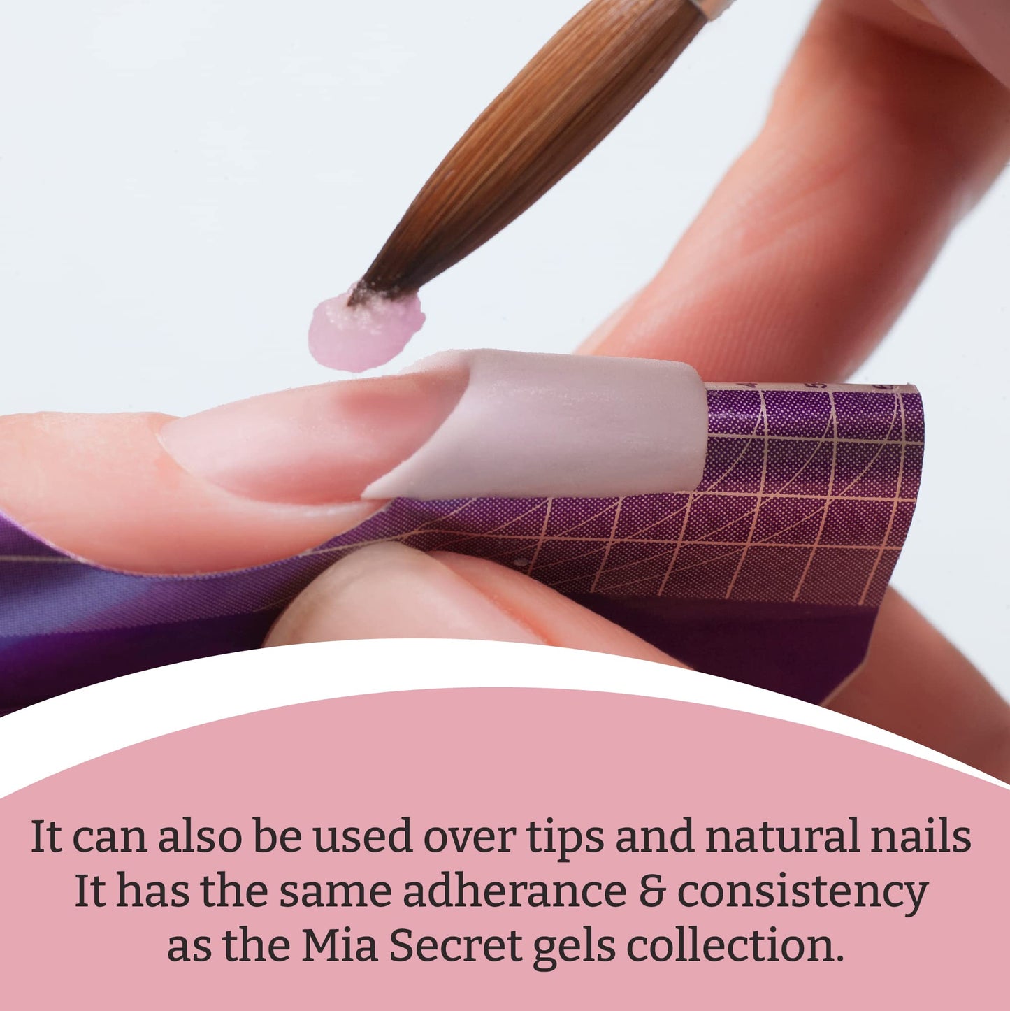 Frosted Pink BioBuilder Gel - Structuring Gel in a bottle for nail extensions by Mia Secret Beauty & Personal Care Mia Secret