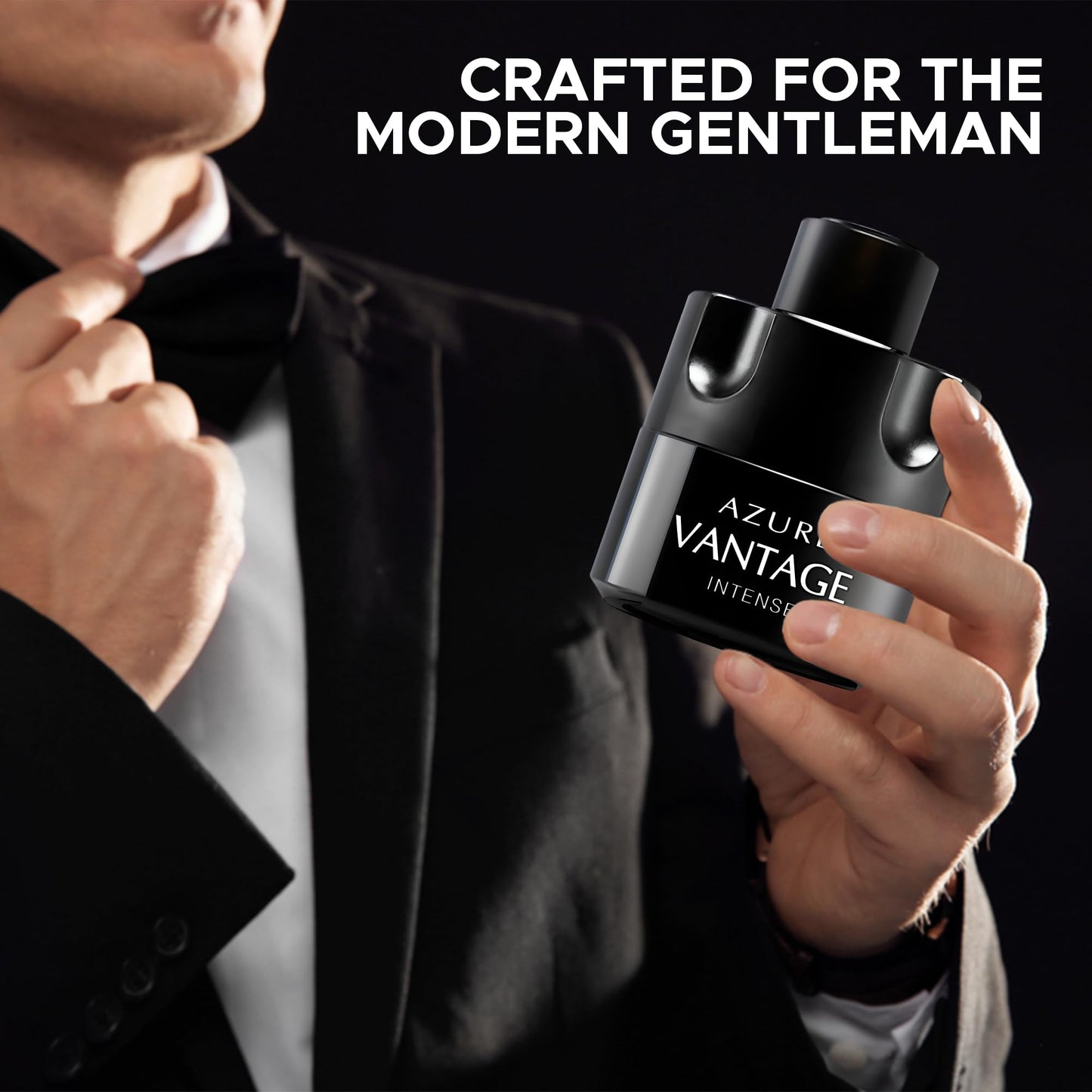 A CENTER Men's Cologne Eau De Toilette EDT Spray Azure Vantage Intense 3.4 Fluid Ounce