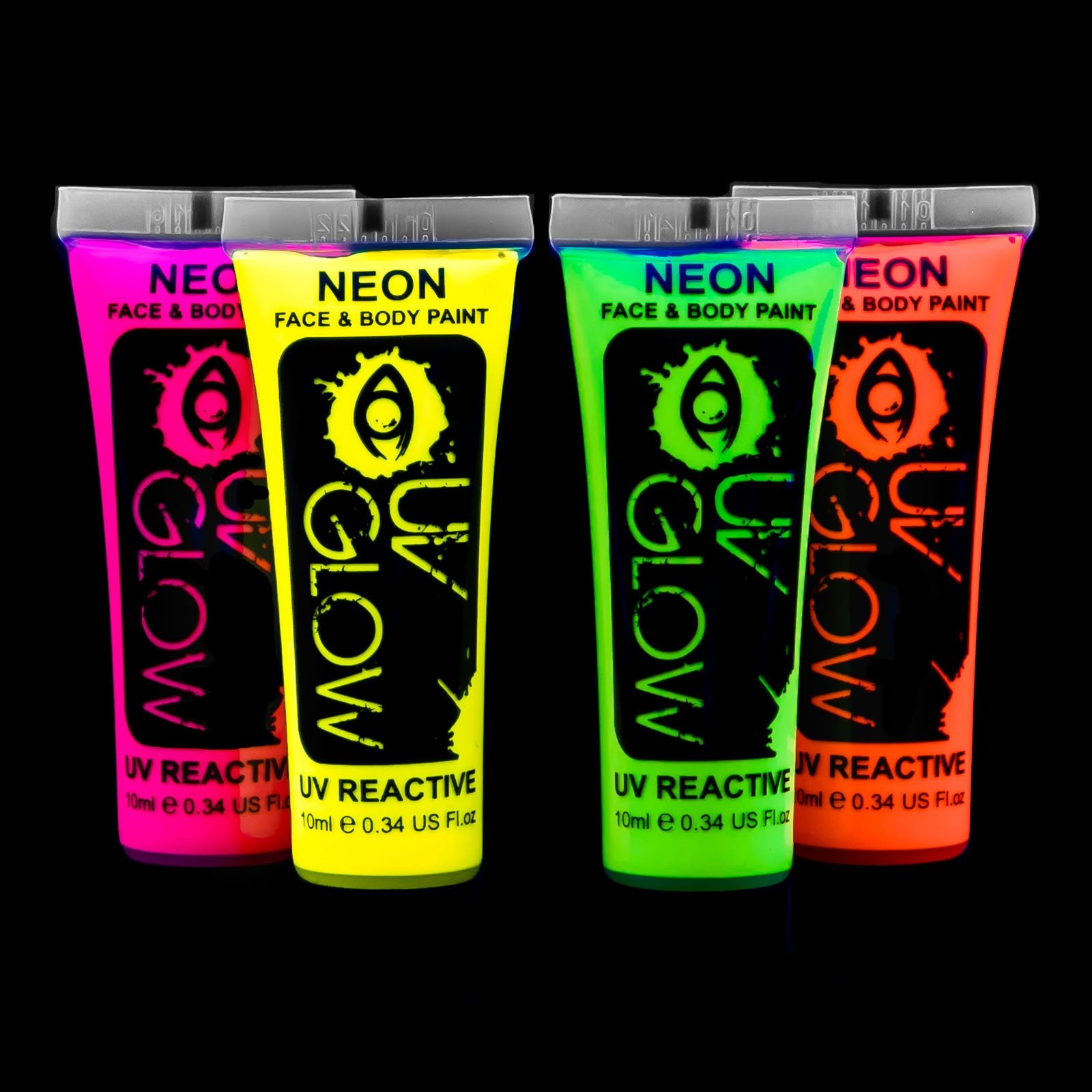 UV Glow Blacklight Face and Body Paint 0.34oz - Neon Fluorescent (0.34 ...