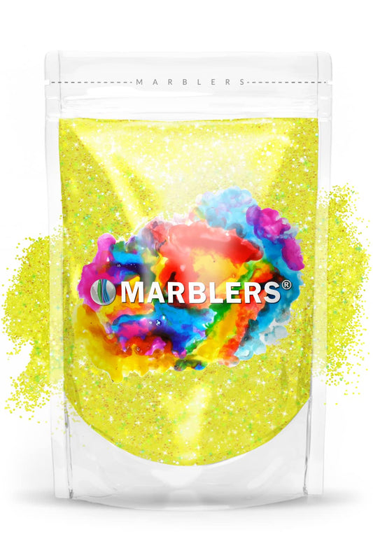 MARBLERS Holographic Glitter [Rainbow Yellow] 3oz (85g) | Fine | Non-Toxic, Vegan, Cruelty-Free | Face, Body, Eyeshadow, Hair, Festival, Party Makeup