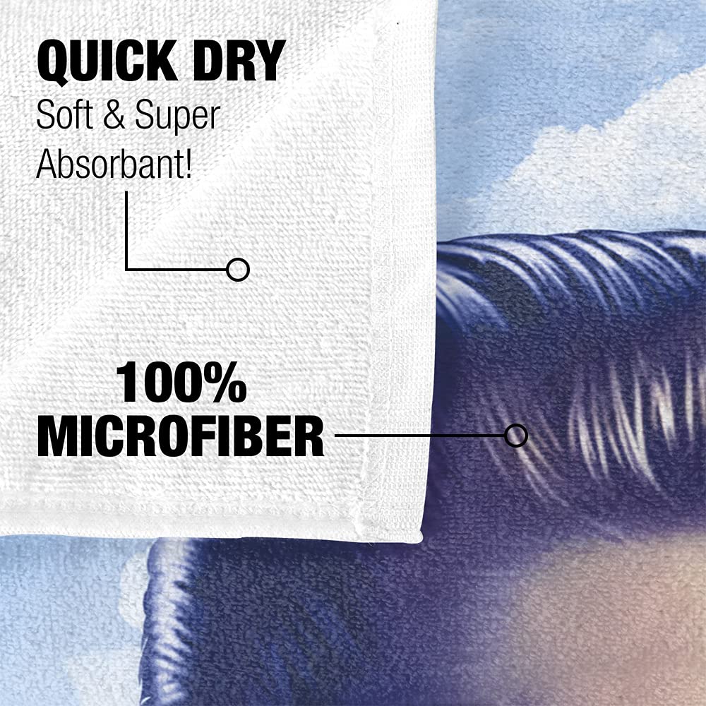 Trevco Elvis Presley Big Portrait Officially Licensed Beach Towel 30" X 60"