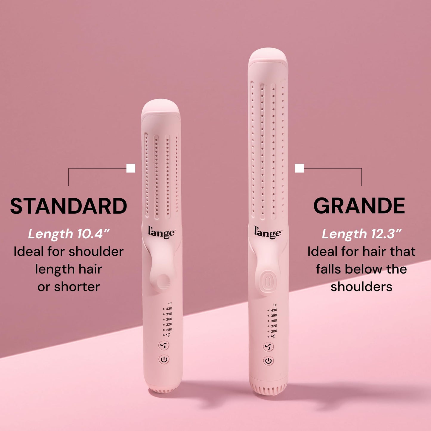 L'ANGE HAIR Le Duo Grande 360° Airflow Styler | Curl & Straighten with One Tool | 5.3" Snag-Free Titanium Plates | Cooling Air Vents to Set Curls | Beauty and Personal Care L'ANGE HAIR