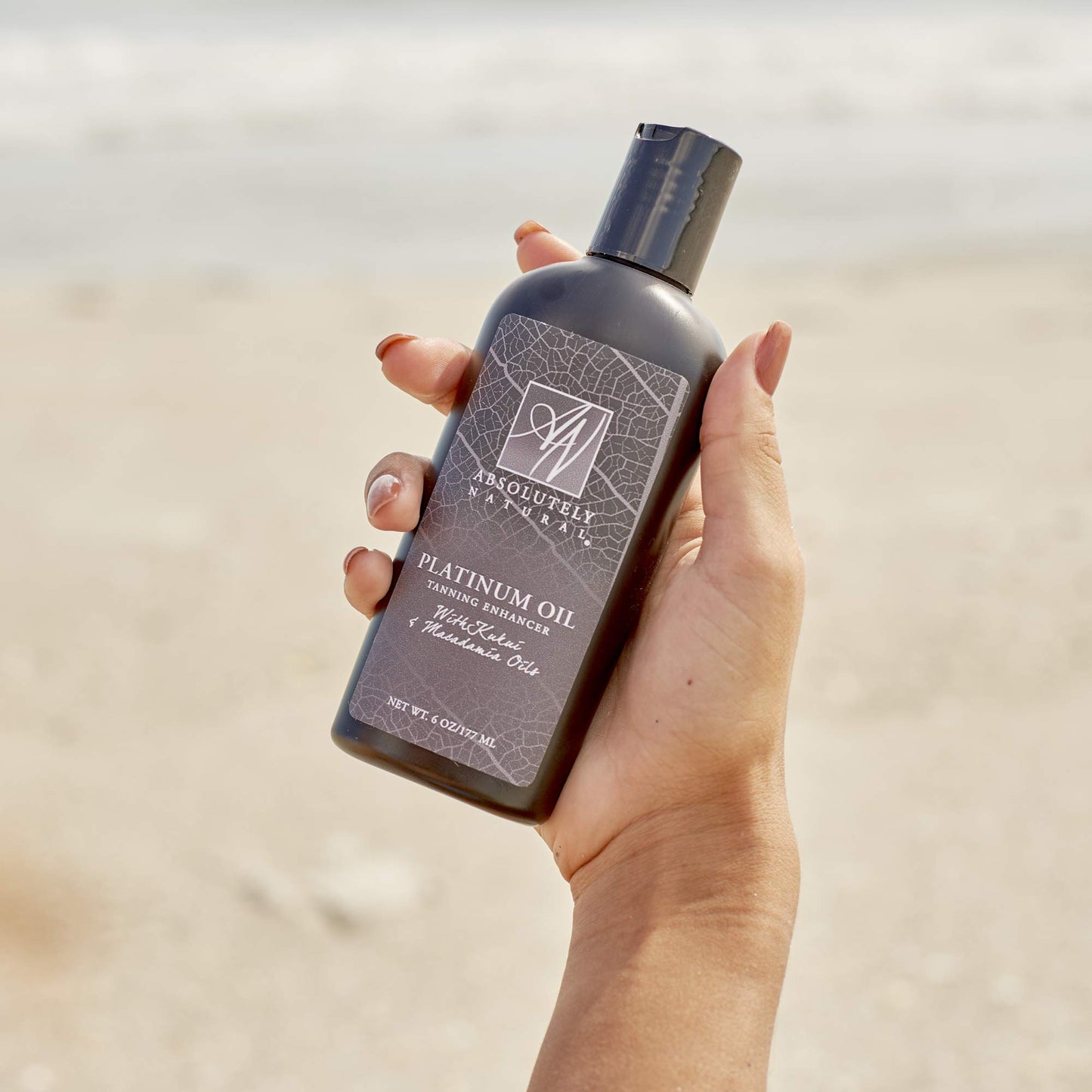 Absolutely Natural - Organic Tanning Oil Outdoor Tanning Enhancer - Spa Quality & Reef Safe with Rose Hips & Aloe - Suntan Lotion with Bronzer
