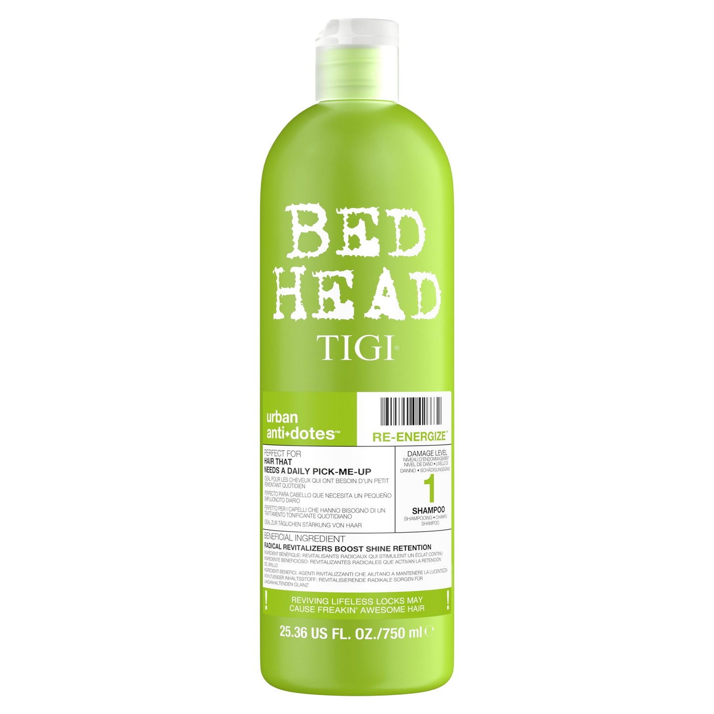 TIGI Bed Head Urban Antidotes Urban Antidotes 1 Re-energize Shampooing 750ml