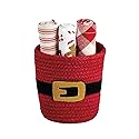 Mud Pie Christmas Santa Christmas Towel Basket Set