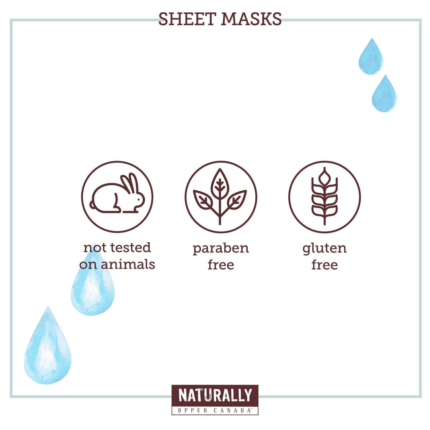 Naturally - Hydrating Hyaluronic Acid Sheet Mask for Dry Skin - Deep Moisturizing & Soothing Spa Facial Treatment, Hydrating Face Mask Set, 5 Sheet