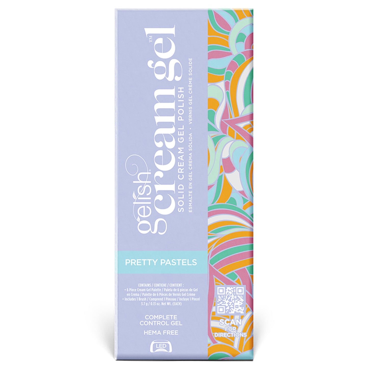 Gelish Cream Gel Soak-Off Solid Gel Polish with Brush - Pretty Pastels Palette Beauty & Personal Care Gelish