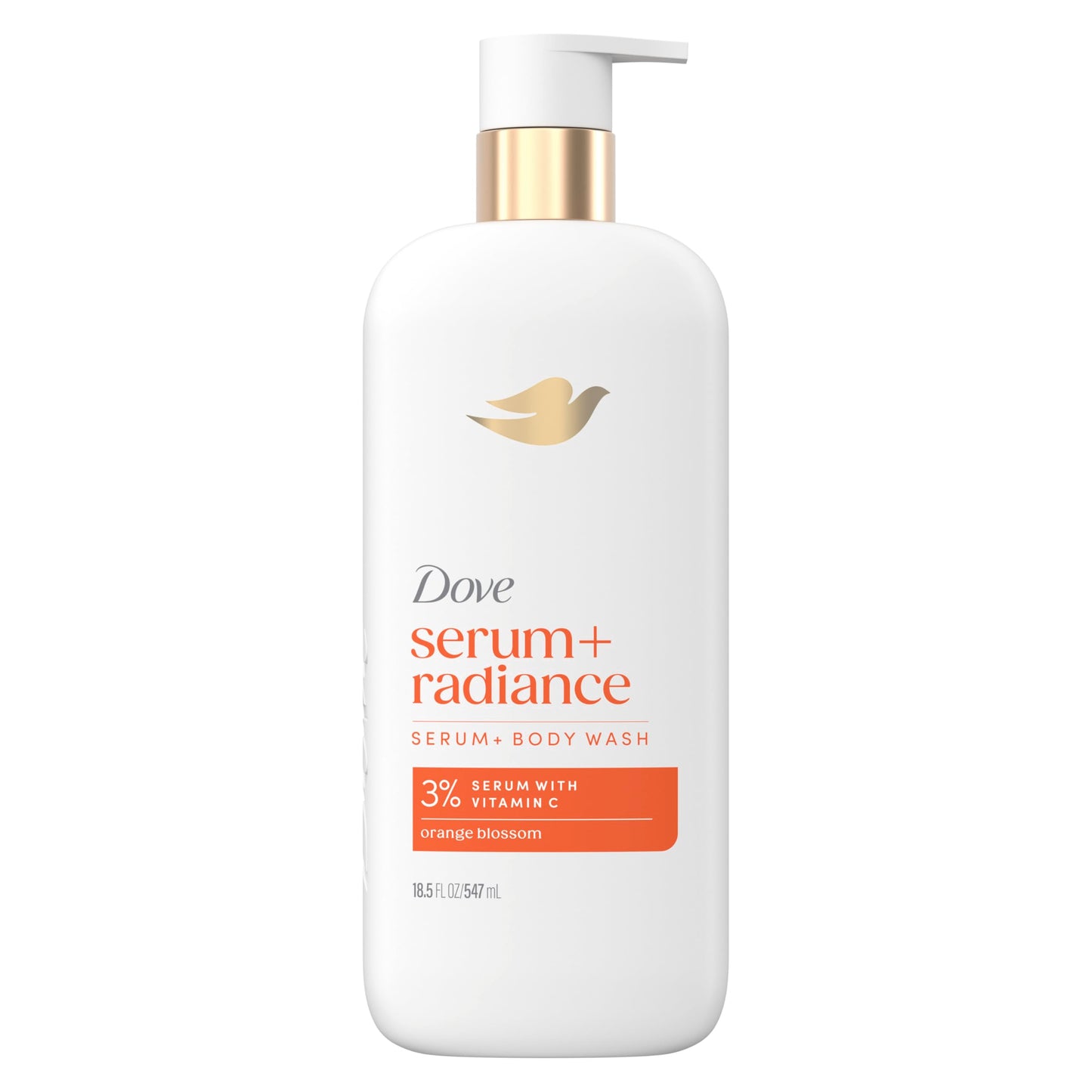 Dove Exfoliating Body Wash Glow Recharge Energizes & illuminates skin 3% brightening serum with vitamin C 18.5 oz