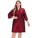PERFEHAIR Salon Client Gown Robes Cape, Hair Salon Smock for Clients- Kimono Style (Red)