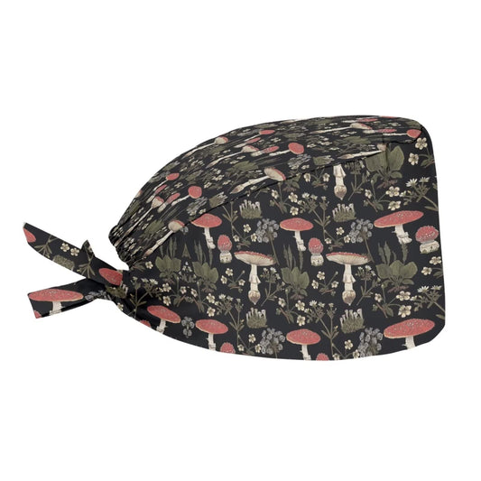 JoyLamoria Brown Mushroom Turban Hat Casual Satin Sleep Hat Bonnet Hair Protector Beauty and Personal Care JoyLamoria