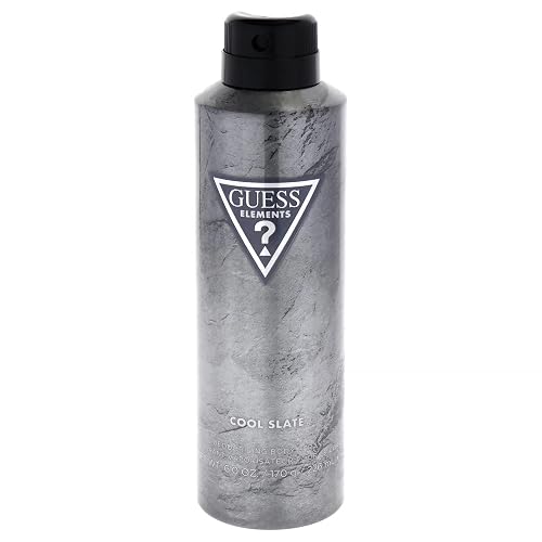 Guess Elements Cool Slate Deodorizing Body Spray For Men, 6.0 Oz.