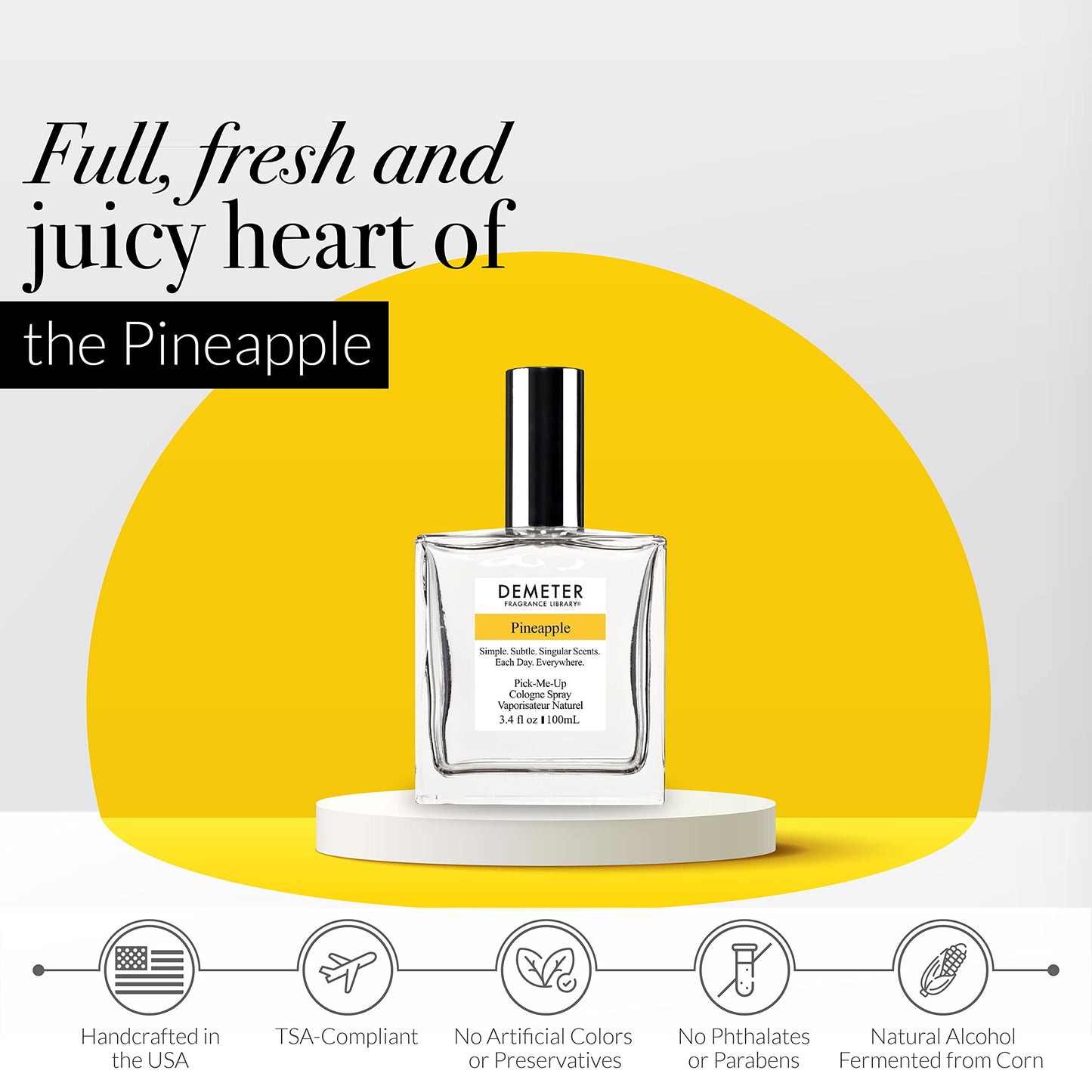 DEMETER Fragrance Library 3.4 oz Cologne Spray - Pineapple