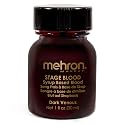 Mehron Makeup Stage Blood | Edible Fake Blood Makeup for Stage, Costume, Cosplay (1oz.) (Dark Venous) | Made in the USA