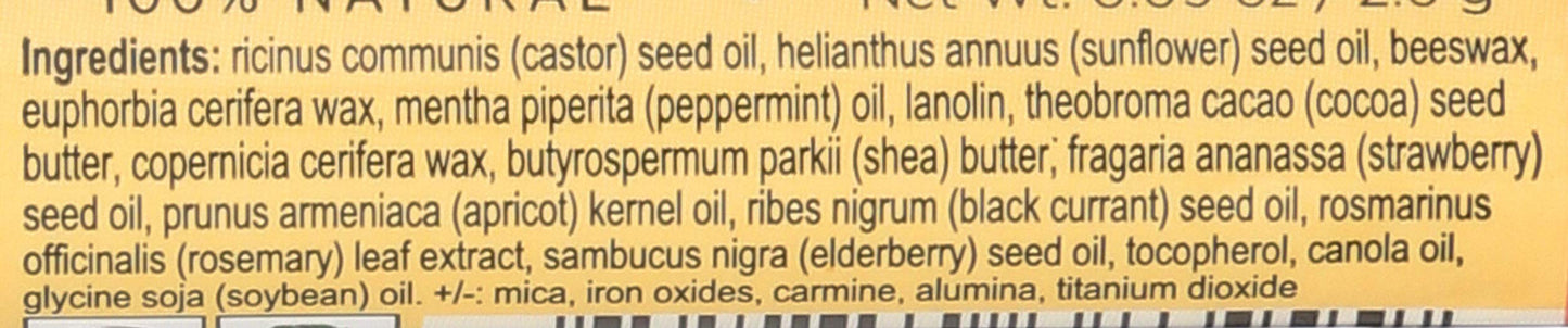 Burt's Bees 100% Natural Moisturizing Lip Shimmer, Guava, 1 Tube