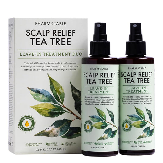 Leave In Conditioner Spray - Tea Tree Scalp Treatment - Anti-Dandruff Treatment, Dry & Itchy Scalp Treatment, Hydrating & Medicated Formula