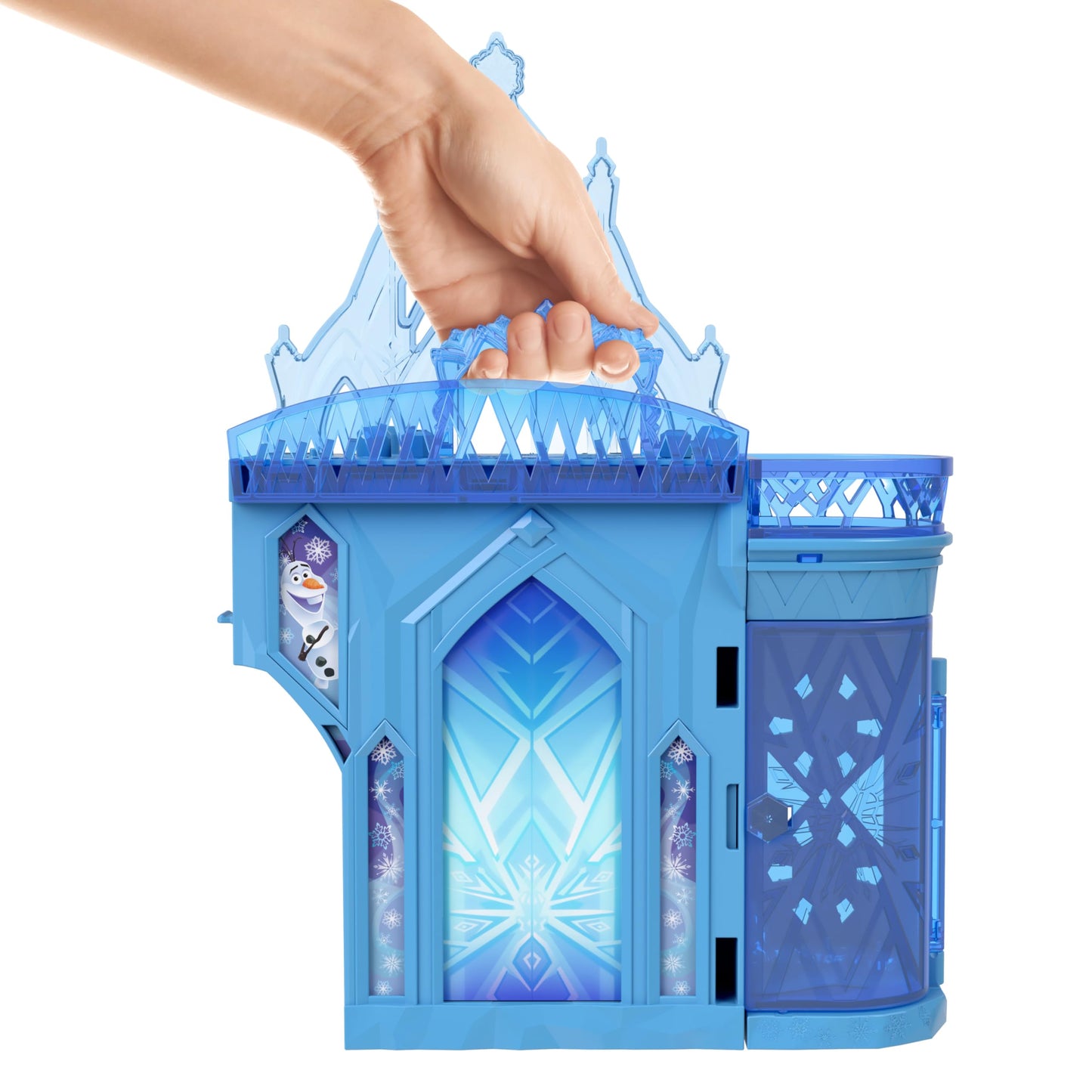 Mattel Disney Princess Toys, Storytime Stackers Elsa Ice Palace, Stackable Castle Doll House with Small Doll & 8 Pieces, Inspired by The Disney…