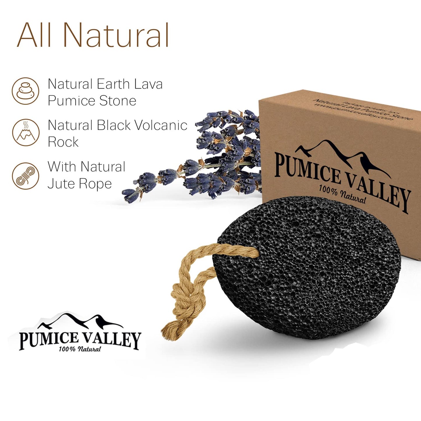 Pumice Stone - Natural Earth Lava Black - Callus/Corn Remover for Feet Heels and Palm - Pedicure Exfoliation Tool - Dry Dead Skin Scrubber - Health Beauty and Personal Care Pumice Valley