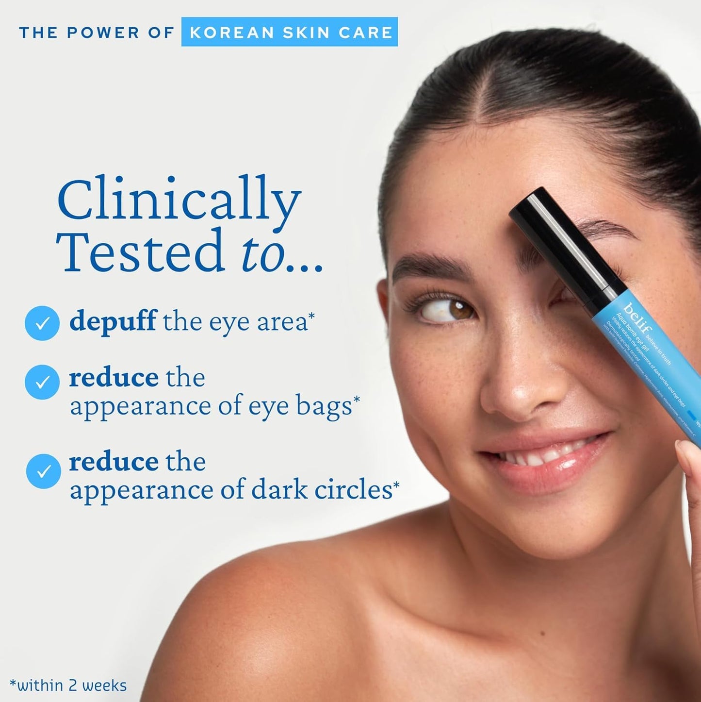 belif Aqua Bomb Cooling Eye Gel - Caffeine & Hyaluronic Acid for Puffiness & Hydration, Niacinamide & Vitamin C for Dark Circles, Adenosine & Collagen Beauty and Personal Care belif