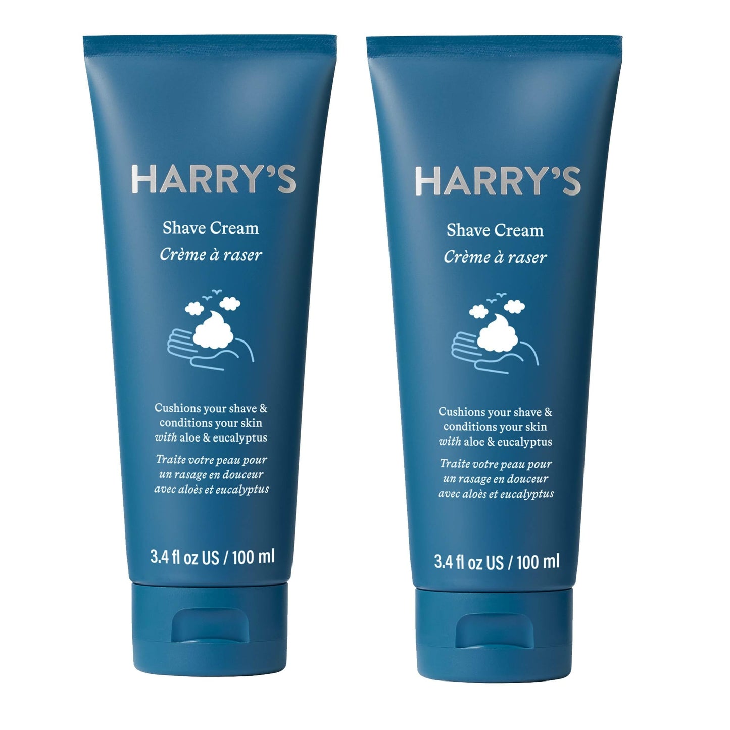 Harry's Shaving Cream - Shaving Cream for Men with Eucalyptus - 2 pack (3.4 oz)