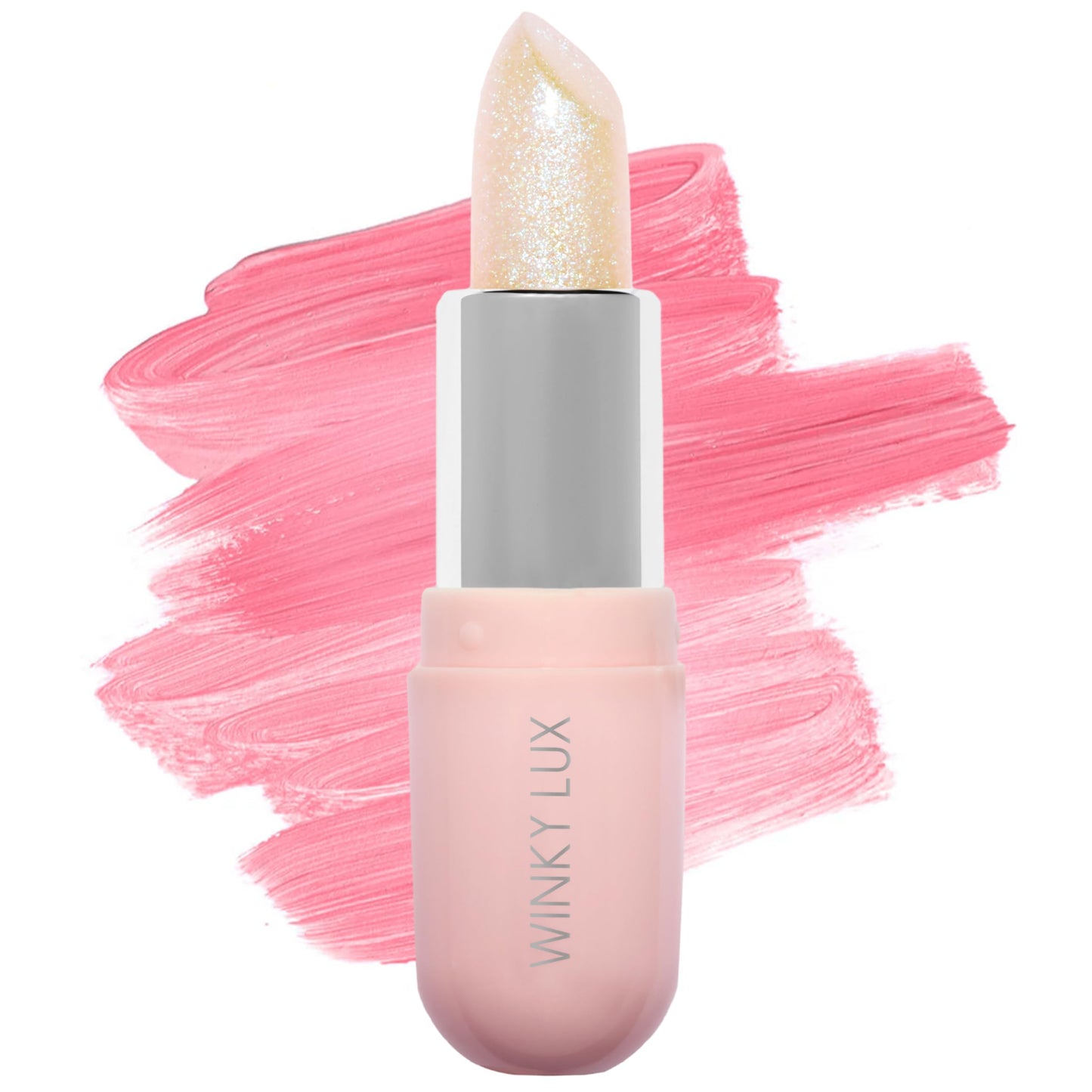 Winky Lux Unicorn Glimmer Balm -Hydrating ph Lip Balm, Natural Pink Tint with pH Color Changing, Moisturize & Soften Lips While Leaving Sheer Pink
