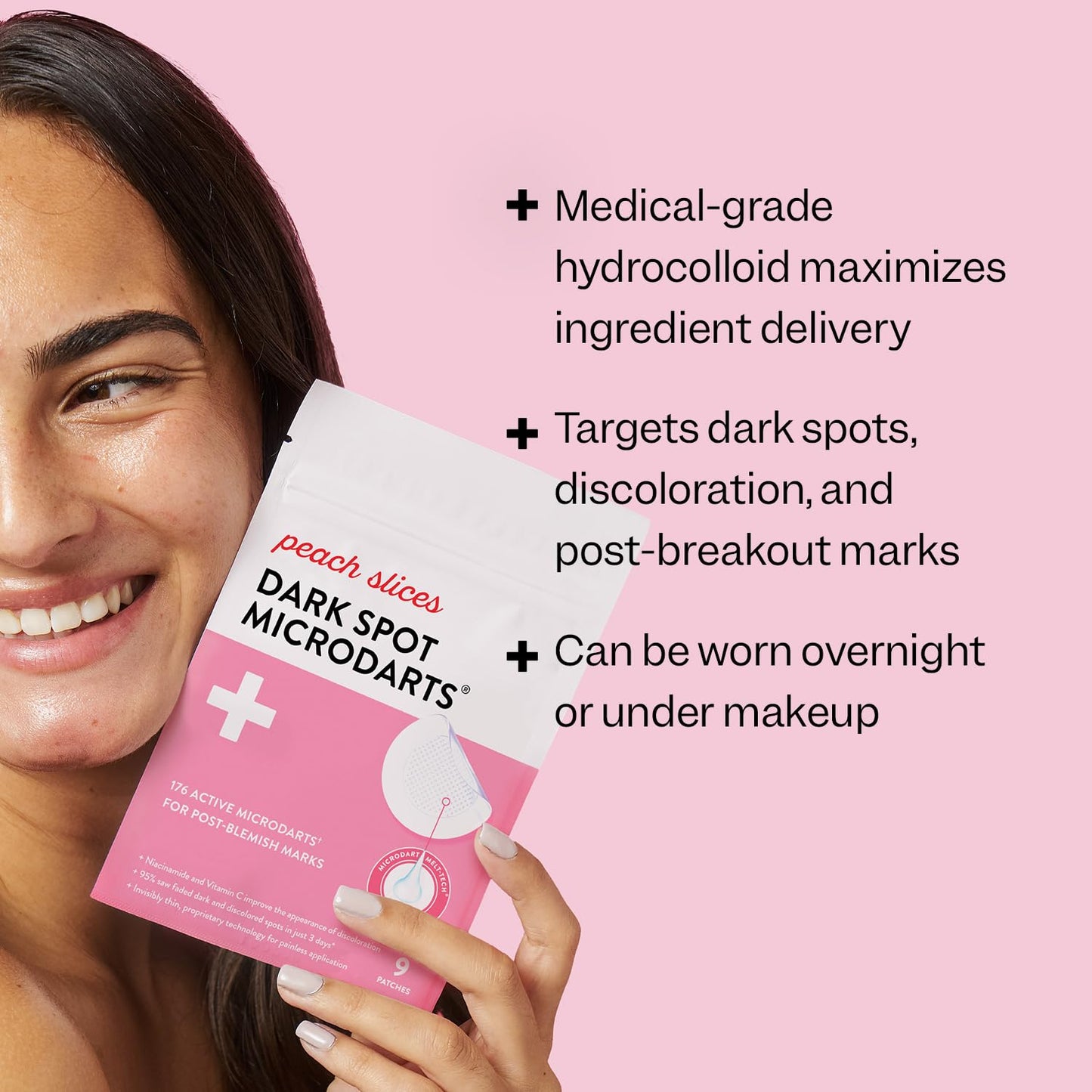 Peach Slices - Dark Spot Microdarts (9 ct) - Reduces Discoloration & Redness - Post-Pimple Patches - Niacinamide, Vitamin C, Hyaluronic Acid & Cica Beauty and Personal Care Peach Slices