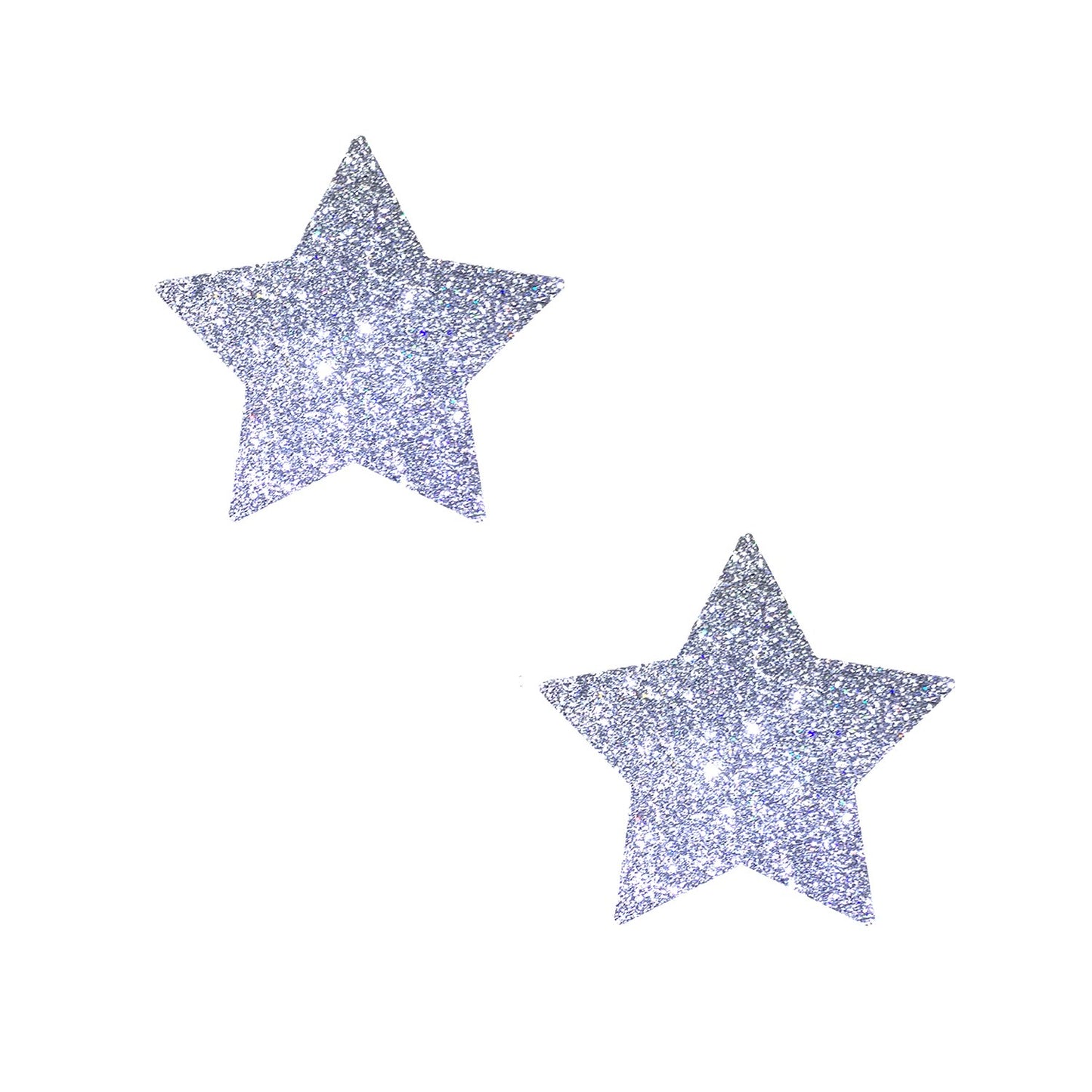 Neva Nude Silver Pixie Dust Starry Nights Bodistix - Glitter Body Stickers for Festivals, Raves, & Parties | Medical Grade Adhesive, Waterproof