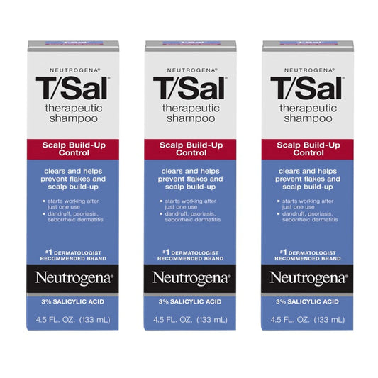 Neutrogena T/Sal Therapeutic Scalp Shampoo for Scalp Build-Up Control with 3% Salicylic Acid, Scalp Treatment for Dandruff, Scalp Psoriasis