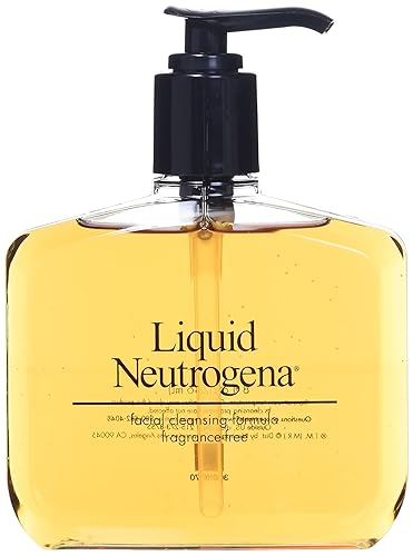 Neutrogena Fragrance Free Liquid, Facial Cleansing Formula, 8 oz Pump Bottles (Pack of 4)