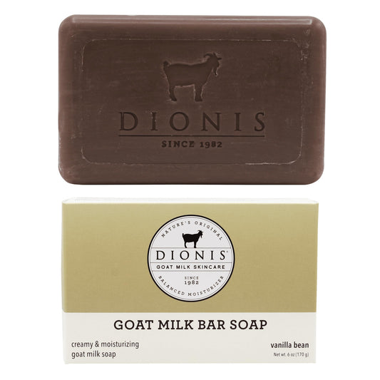 Dionis Goat Milk Skincare 6oz Vanilla Bean Scented Hand & Body Bar Soap - Moisturize, Restore, for All Skin Types, Non Greasy, No Residue - Cruelty Beauty & Personal Care Dionis