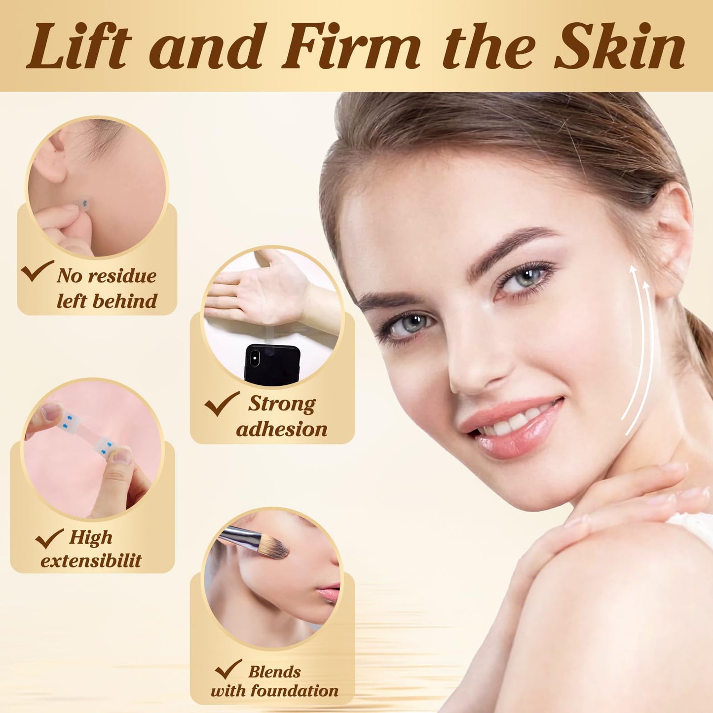 Face Tape Lifting Invisible,Neck Tape Lifting Invisible,Face Lift Tape,140PCS Face Tape Lifting Invisible Tightening Face Lifter Tape Facial Tape