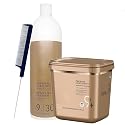Blonde Me Lightener 9+ Bleach 800g with Blonde Me 9% / 30 Volume Developer 1L and Pin Tail Comb - Professional Hair Bleach Kit for Maximum Lift