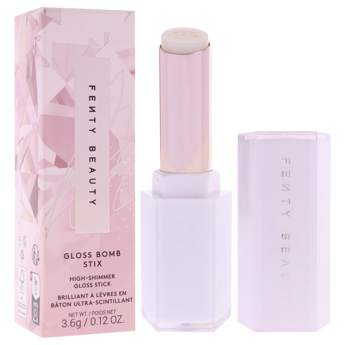 Gloss Bomb Stix Shimmer - How Many Carats by Fenty Beauty for Women - 0.12 oz Lipstick