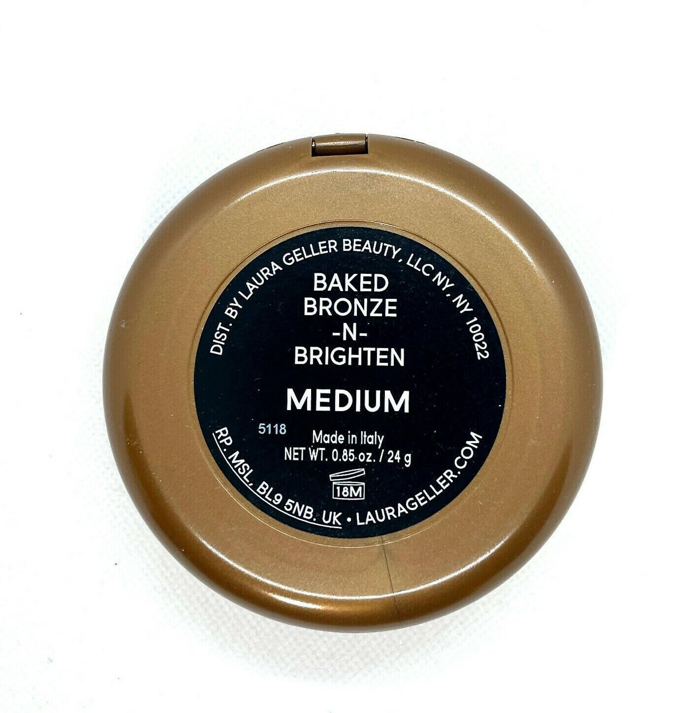 NIB Laura Geller Baked Bronze-n-Brighten Powder Medium Jumbo Size 0.85 oz