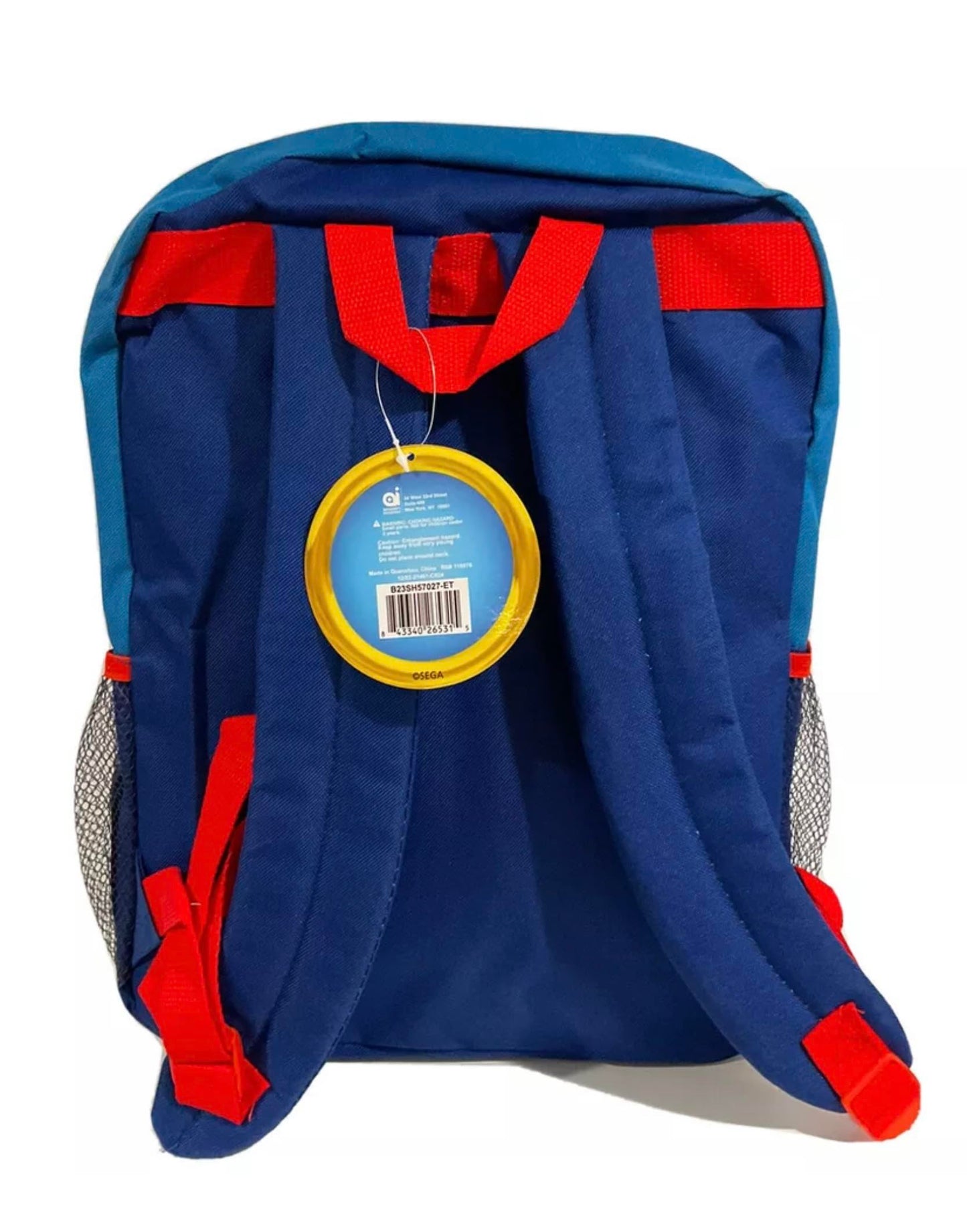 Accessory Innovations Sonic Full Size 16 Inch Backpack with Detachable Lunch Box, Blue, B23SH57027-ET