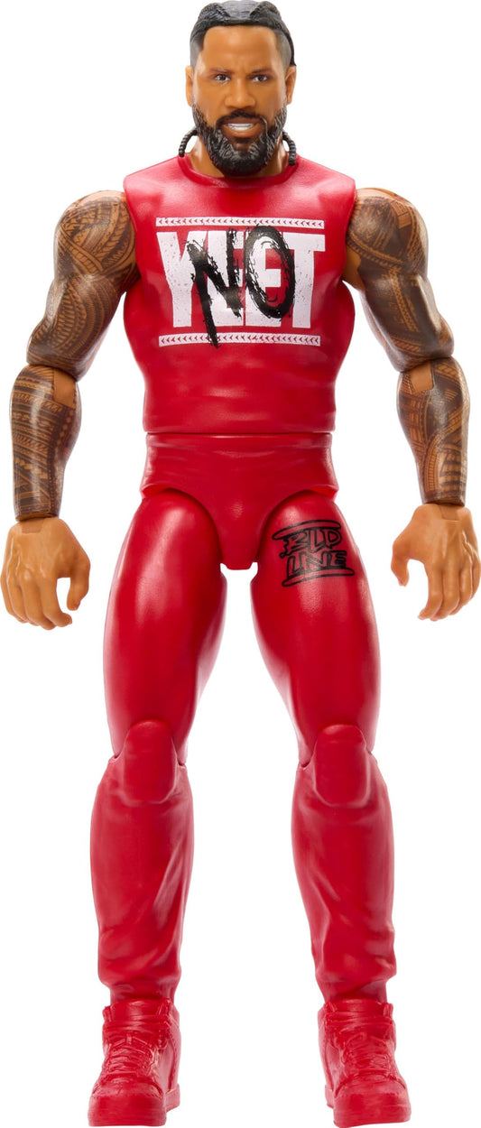 Mattel WWE Jimmy USO Action Figure, Main Event Series #155 6-inch Collectible with 10 Articulation Points & Life-Like Look
