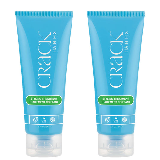 Crack HAIR FIX Trial and Travel Size Styling Creme - Multi-Tasking, Anti-Frizz, Leave-In Styling Aid With Protection from Humidity, Chlorine, Heat