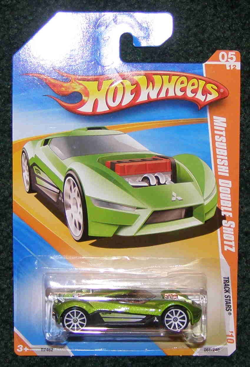 Hot Wheels 2010 Track Stars 05 of 12 Green Mitsubishi Double Shotz 061/240