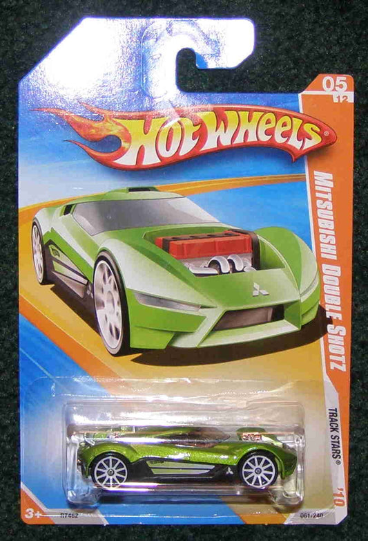 Hot Wheels 2010 Track Stars 05 of 12 Green Mitsubishi Double Shotz 061/240