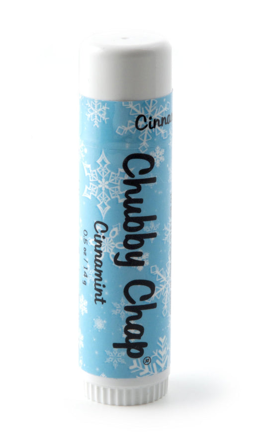 Chubby Jumbo Natural Chapstick - .5 Ounce Lip Balm (Cinnamint)