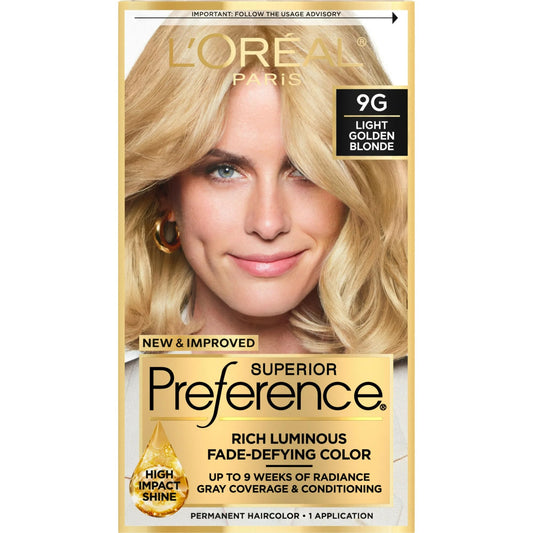L'Oreal Superior Preference - 9G Light Golden Blonde 1 Each (Pack of 12)