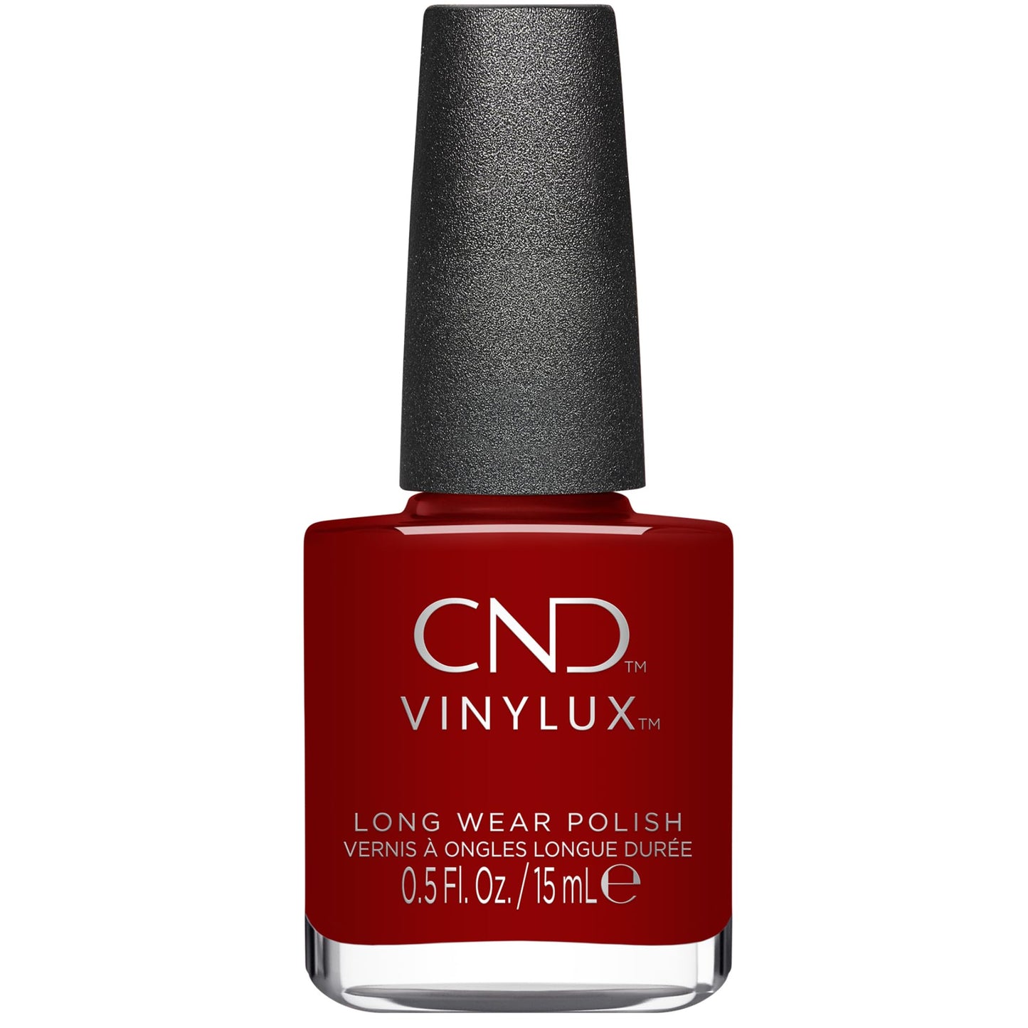 CND Vinylux Longwear Red Nail Polish, Gel-like Shine & Chip Resistant Color, Poppy Fields, 0.5 fl. oz