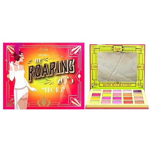 The Roaring 20s Eyeshadow Palette - Neons by Rude Cosmetics for Women - 0.85 oz Eye Shadow